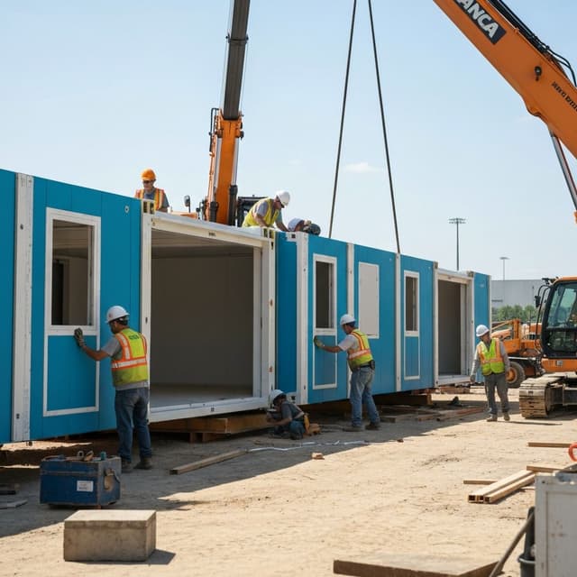 Prefabricated Building Installation - M. Shahid & Sons | Prefab Structure Installation Pakistan